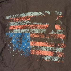 Women's Grunt Style Freedom Flag Tshirt
